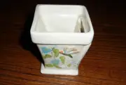 Ceramic World Photo Plant Pot Dragonfly Decorative Square Small Planter 3.75"