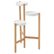 SATSUMAS Plant stand, bamboo, white - Add to Wishlist