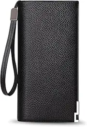 Travel Passport Wallet, ID Passport Cover, RFID Anti-Family Passport Holder, Mobile ID Ticket Passport Protector, Credit Card,Black