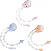 Kisangel 3pcs Nasal Aspirators Silicone Nose Suction for Infants Nose Cleaner Tool