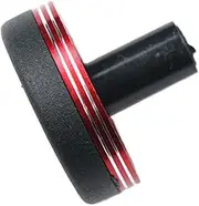 Fishing Rod Butt Cap, Aluminum Alloy Protector, Anti-Slip Cushion, Rod Tip Seat Cover for Outdoor Fishing, and Universals Rods Compatibility 2.7x2.2cm 5.8g Red Gold Blue Purple