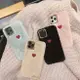 秋冬新款兔毛刺繡愛心毛絨蘋果XSMAX手機殼iphone7P全包8防摔xs軟6S粉XR潮女款8plus毛茸茸11promax保護套綠