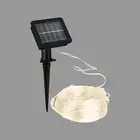 LED Strip Solar 10 Metres, Warm White Light, Spot-Proof Solar Fairy Lights Outdo