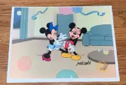 Disney Mickey's Surprise Party Minnie Mouse Serigraph Cel SIGNED Marc Davis