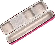 NULYLU Hair Straightener Storage Bag Hard Shell Case for Styling Tools Travel Organizer for Hair Curling Irons