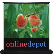 120" Portable Luxury Projector screen,4 wheel mobile stand, easy carry and move
