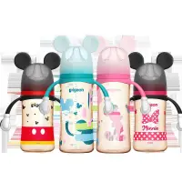 在飛比找露天拍賣優惠-奶瓶Pigeon貝親嬰兒寬口徑彩繪PPSU奶瓶迪士尼米奇24