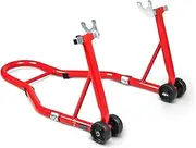 Donext Motorcycle Stand 850LB Sport Bike Rear Wheel Lift Swingarm Paddock Stands Red, U