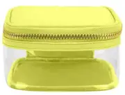 $78 NEW Stoney Clover Lane Classic Clear Mini Open Top Pouch Lime Green Yellow
