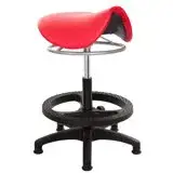 在飛比找遠傳friDay購物優惠-GXG 馬鞍型 工作椅 (塑膠腳+踏圈) 拉環升降款 TW-