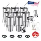 Stainless Steel Double-Wall Travel Coffee Mugs - 30 oz Luxury Set for Any Event