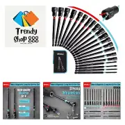 20PCS Magnetic Nut Driver Set, 6” Long Nut Drivers for Impact Drill, SAE & Me...