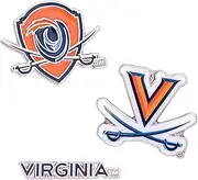 Desert Cactus University of Virginia Lapel Pins 3 Pack Cavaliers UVA Wahoos Logo Enamel Made of Metal (Pin Set), Bronze, no gemstone