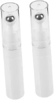 BATHVEVE 2Pcs Eye Cream Roller Bottles Portable Empty Cream Applicators Travel Friendly Vacuum Containers for Essential Oils and Eye Care