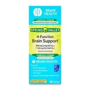 Spring Valley 4-Function Brain Support Dietary Supplement, 60 Count
