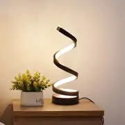 Modern Spiral Dimmable LED Desk Lamp for Office or Bedroom Use