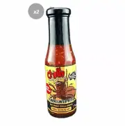 906115 2 x 240ML BOTTLE CHILLI FACTORY FUNNEL WEB BITE HOT SWEET CHILLI SAUCE