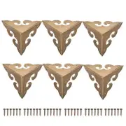 45x45x45mm Metal Box Corner Protectors Edge Guard, Bronze Tone 6pcs