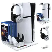 For PS5 Slim Console Dual Controller Charging Station Dock Stand Cooling Fan AU