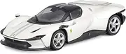 [Bburago] Ferrari Daytona SP3: high-Quality Model car in Scale 1:43, Ferrari Signature Edition, Hard case, 10 cm, White (18-36914)
