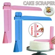 Adjustable Cake Scraper Smoother Icing Decorating Tools Spatula Edges Craft AU