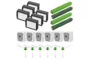 Vacuum Parts Kit Replacement Parts for iRobot Roomba i7 i7 Plus i8 j7 i4 i3 E5 E6 E7 Include 4 Roller Brushes 6 Filters 6 Side Brushes 8 Dust Bags