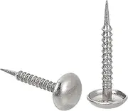 sourcing map 50Pcs Upholstery Nails, 8x20mm Upholstery Tacks Furniture Tacks Round Head Decorative Tacks for Sofas Beds DIY Project, Silver