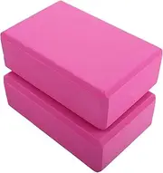 Kisangel 2pcs Yoga Brick Blocks for Balance and Stretching Exercises High Density Eva Material