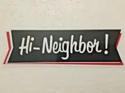 Narragansett Brewery ~ Hi-Neighbor! ~ Beer Sticker Providence Rhode Island
