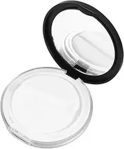 LALAFINA 2pcs Portable Loose Powder Box for Makeup Travel-friendly Empty Powder Case with Puff Compact Cosmetic Container for Easy Storage and Daily Use