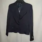 Appel & Brooks Womens Size 4 Black Solid Polyester Blazer Coat Jacket (EZ)