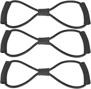 8-Shaped Elastic Chest Expander Exercise Strap Strengthen Arms Shoulders Back Blue Red Black Lightweight Travel Gym Home
