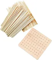 COHEALI 1 Set Clay Drying Table Cuticle Remover Cake Doll Stand Cuticle Sticks Doll Shelf Pottery Drying Rack Peg Board Stand Clay Figure Stand Doll Display Stand Doll Model Base Wood