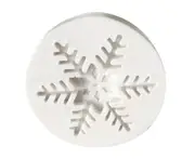 Snowflake Mold Chocolate Mould Food Grade Kitchen Baking Christmas Party Celebration Birthday Cookie Mold for Baker-Grey & White B