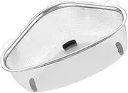 Alipis Mesh Colander Strainer Basket Stainless Steel Triangle Sink Drainer Sink Food Strainer Kitchen Triangular Corner Basket