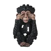 Edge Sculpture - Baby Chimp See No Evil Figure - Stone Resin - Garden & Home D?cor