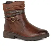 Soft Line (Jana) Oregano Womens Ankle Boots Cognac 4 Uk/37 Eu