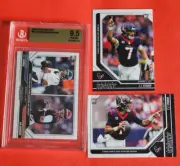 CJ STROUD ROOKIE CARD BGS 9.5 GEM MINT 3 PANINI INSTANT #d1/749 JOE BURROW +2 RC