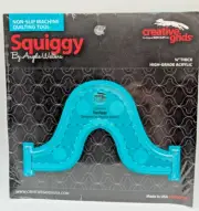 SQUIGGY BY ANGELA WALTERS CREATIVE GRIDS 1/4" THICK QUILTING RULER