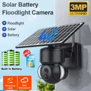 4G LTE & WIFI Solar Battery Security Camera Wireless 3MP PTZ Camera Outdoor Home