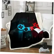 Teen Gaming Throw Blanket Gamer Gift for Boys Bed Throw( 50"x60") Multi 4