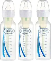 Dr Brown’s Options Plus with Level 1 Teat Feeding Bottle 3 Pack, 250 ml Capacity