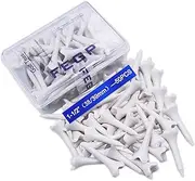 1 1/2'' Plastic Golf Tees Short Tees for Irons Par Threes Hybrids Pack of 50 Bulk 2 3/4”and 3 1/4”100Pcs 4 Prongs Plastic Golf Tees White