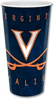 NCAA Virginia Cavaliers Three Pack 24-Ounce Durable Plastic Cups
