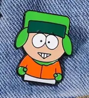 Kyle - South Park - Enamel & Metal Badge Pin - Free Post