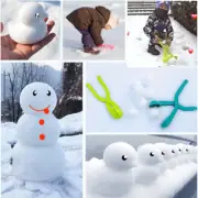 4Pcs Cartoon Snowball Maker Plastic Clip Sand Snow Ball Mold Toys for Child!S CR