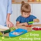 13Pcs Kids Kitchen Cutter Set Portable Kids Cooking Cutter with 2 Cutting guAbo