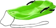 Qianly Snowboard Toboggan with Rope Handles for Outdoor Fun, Green