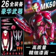 Marvel Iron Man Arc Reactor Mark Spider-Man Wolverine Deadpool Action Figure Set