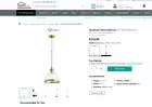 Quorum international 12" wide pendant light, Aged Brass finish, New in open box!